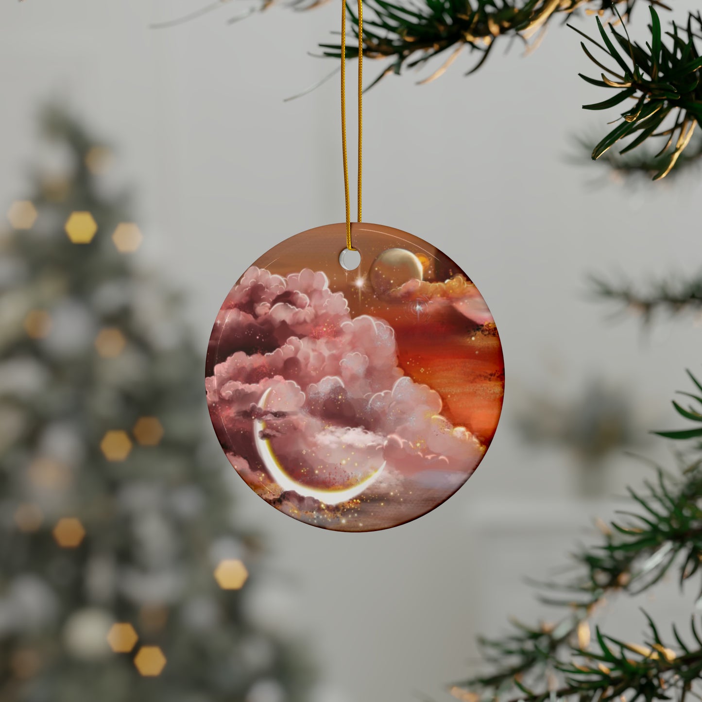 Never Ornament #2-Two Moons