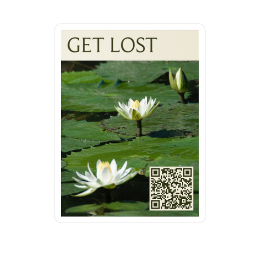 Get Lost Flowers #2 Vinyl Decal