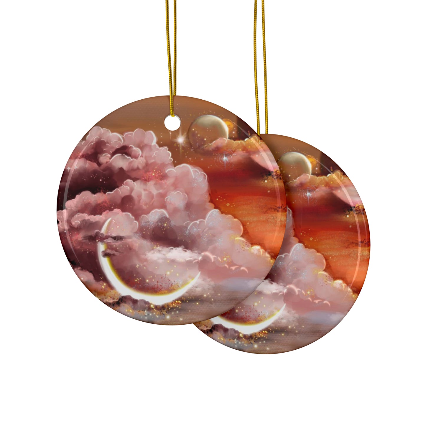 Never Ornament #2-Two Moons
